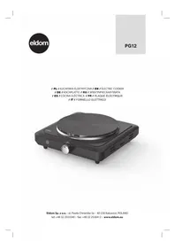 Notice Eldom MASTER SOLO PG12 Cuisinière