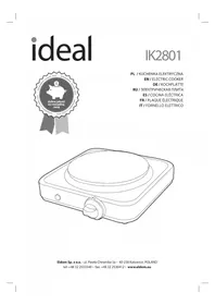 Notice Eldom IDEAL IK2801 Cuisinière