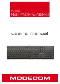 Notice ModeCom MC-5006 Clavier