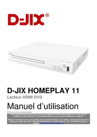 Notice D-JIX HOMEPLAY 11 Lecteur dvd