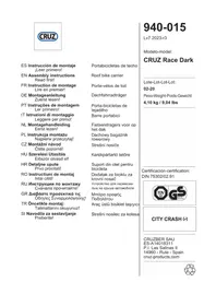 Notice Cruz RACE DARK Porte-vélo