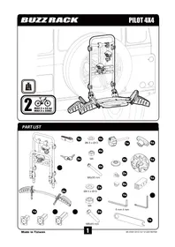 Notice Buzz Rack PILOT 4X4 Appareil photo