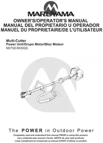 Notice Maruyama M27QC Trancheuse