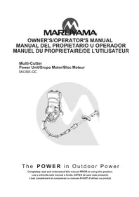 Notice Maruyama M42BK-QC Trancheuse