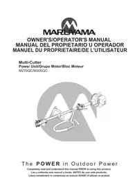 Notice Maruyama M270QC Trancheuse