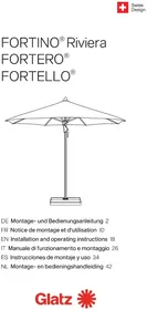 Notice Glatz FORTINO RIVIERA Parasol
