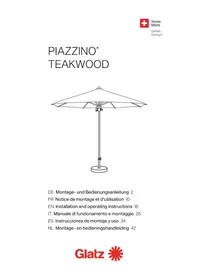 Notice Glatz PIAZZINO Parasol
