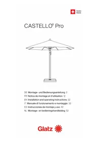 Notice Glatz CASTELLO PRO Parasol