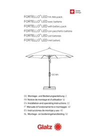 Notice Glatz FORTELLO LED Parasol