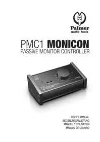 Notice Palmer MONICON W Convertisseur audio/vidéo