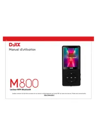 Notice D-JIX M800 Lecteur mp3