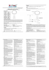 Notice V-TAC VT-7905 Mirroir