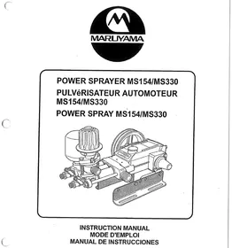 Notice Maruyama MS154EMH Pompe