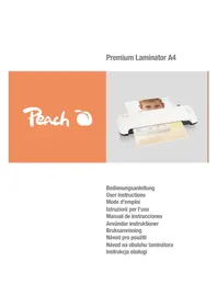Notice Peach PL750 Machine à laminer