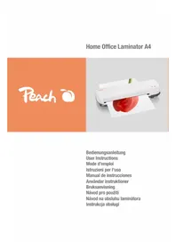 Notice Peach PL707 Machine à laminer