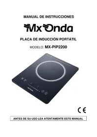 Notice Mx Onda MX-PIP2200 Cuisinière