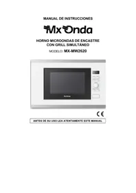 Notice Mx Onda MX-MW2620 Four à micro-ondes