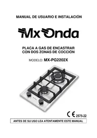 Notice Mx Onda MX-PG2202X Cuisinière