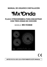 Notice Mx Onda MX-VC2640 Cuisinière