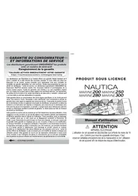 Notice Nautica MARINE 250 Scooter