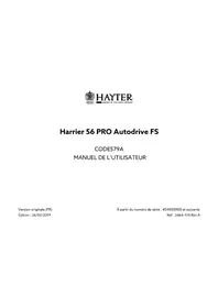 Notice Hayter HARRIER 56 PRO Tondeuse à gazon