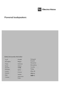 Notice ELECTRO-VOICE EVERSE 12 Système hifi