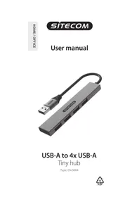 Notice SITECOM CN-5004 USB hub