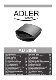 Notice ADLER AD 3069 Grille-pain