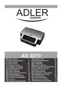 Notice ADLER AD 3073 Grille-pain