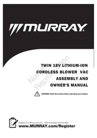 Notice MURRAY IQ18LBV Souffleur