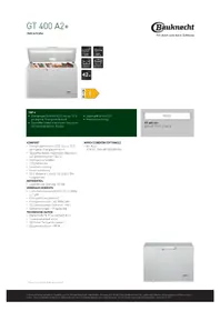 Notice BAUKNECHT GT 400 A2+ Congélateur