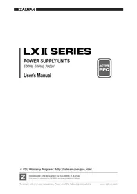 Notice ZALMAN ZM500-LXII Alimentation PC