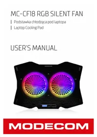 Notice ModeCom MC-CF18 RGB Système de refroidissement pour ordinateur portable
