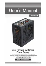 Notice ZALMAN ZM400-LX Alimentation PC