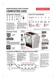 Notice ModeCom BREEZE ARGB FLOW MIDI Unite Centrale