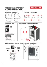 Notice ModeCom MISTRAL ARGB FLOW MIDI Unite Centrale