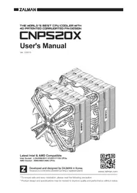 Notice ZALMAN CNPS20X Système de refroidissement de matériel informatique