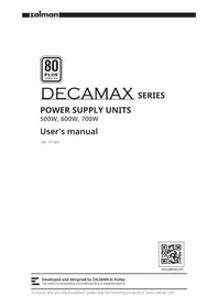 Notice ZALMAN DECAMAX ZM500-LX3 Alimentation PC