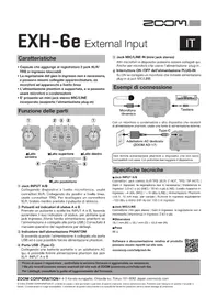 Notice ZOOM EXH-6E Equipement DJ