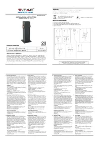 Notice V-TAC VT-1155-1 Prise murale
