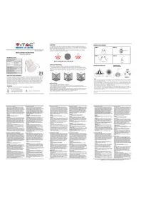 Notice V-TAC VT-8092 Détecteur de mouvements