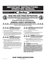 Notice Air King LEDAK80 Hotte