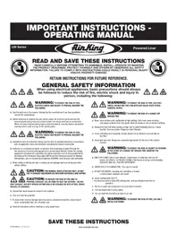 Notice Air King LIN34MD-600 Hotte