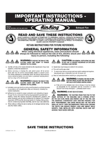 Notice Air King BFC100H Hotte