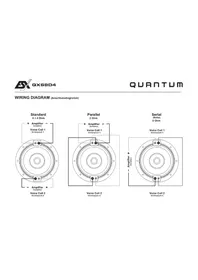 Notice ESX QUANTUM QXS8D4 Caisson de basses