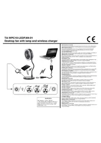 Notice Gembird TA-WPC10-LEDFAN-01 Chargeur téléphone portable