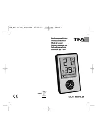Notice TFA 30.5045.54 Station Météo