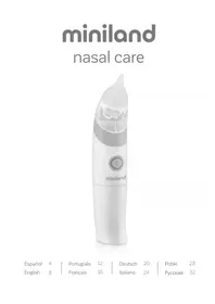 Notice Miniland NASAL CARE 89058 Produits bébés