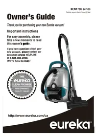 Notice EUREKA WHISPERGLIDE NEN170C Aspirateur