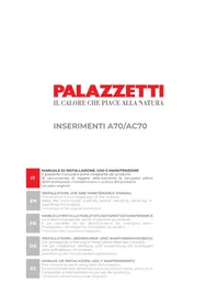Notice Palazzetti ECOFIRE FOR BUILDING IN A70 AIR Poêle